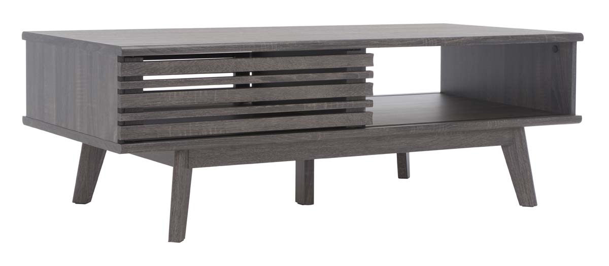 Safavieh Rori 1 Shelf Coffee Table , COF9600 - Distressed Black