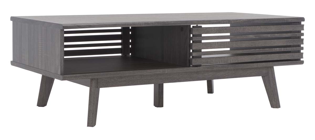 Safavieh Rori 1 Shelf Coffee Table , COF9600 - Distressed Black