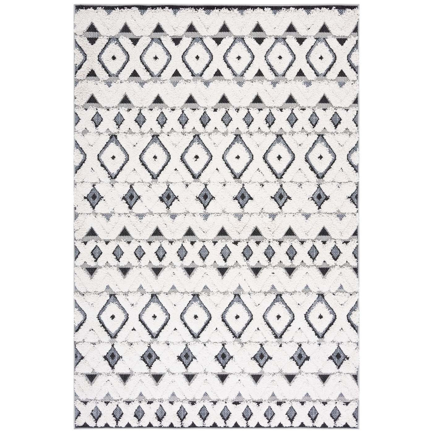 Safavieh Cottage 210 Rug, COT210 - Ivory / Dark Grey