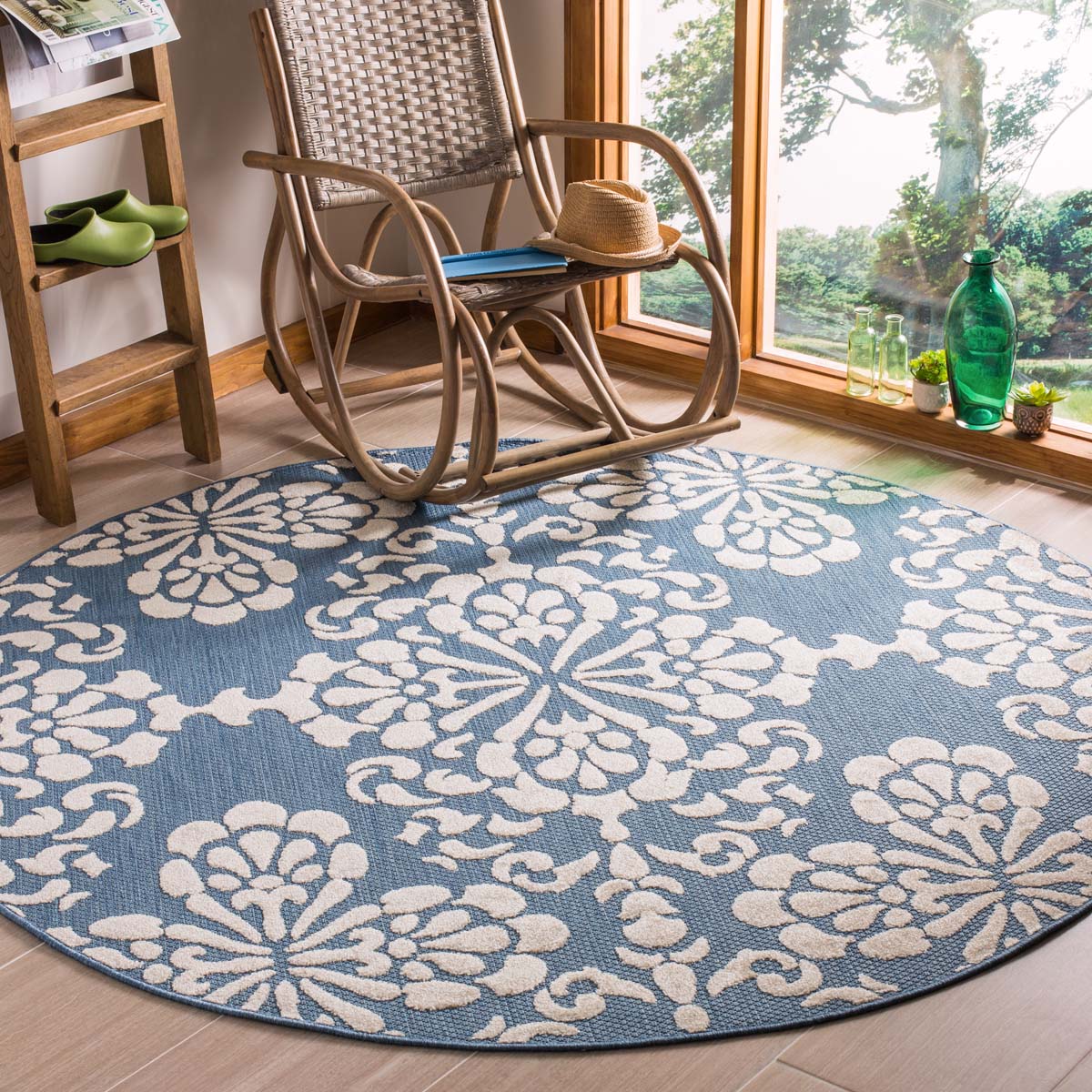Safavieh Cottage 908 Rug, COT908 - Light Blue / Beige
