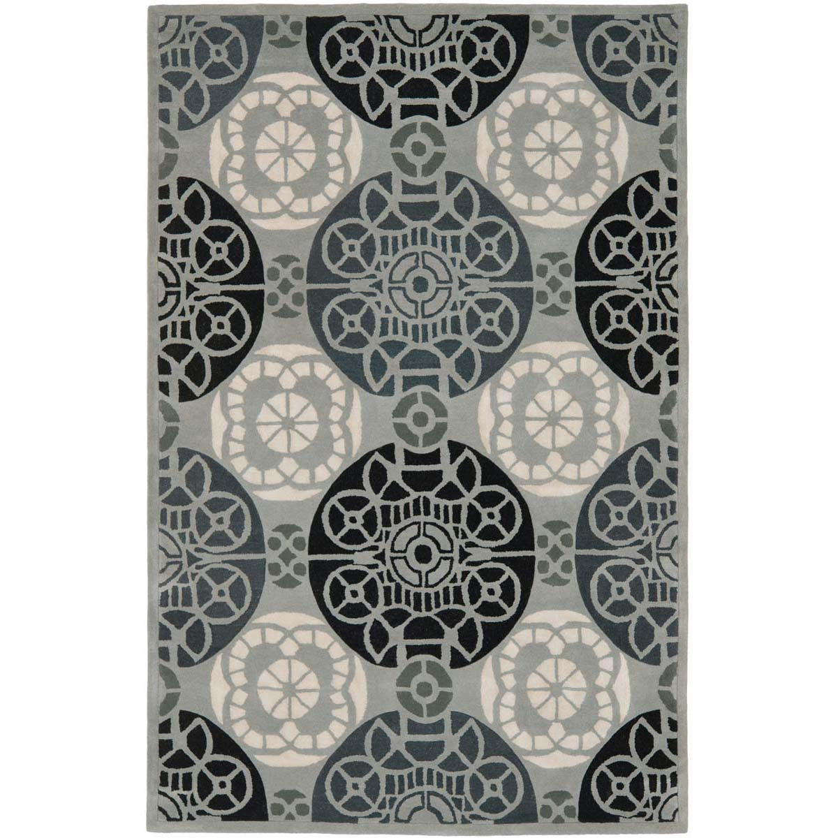 Safavieh Capri 353 Rug, CPR353 - Grey / Black