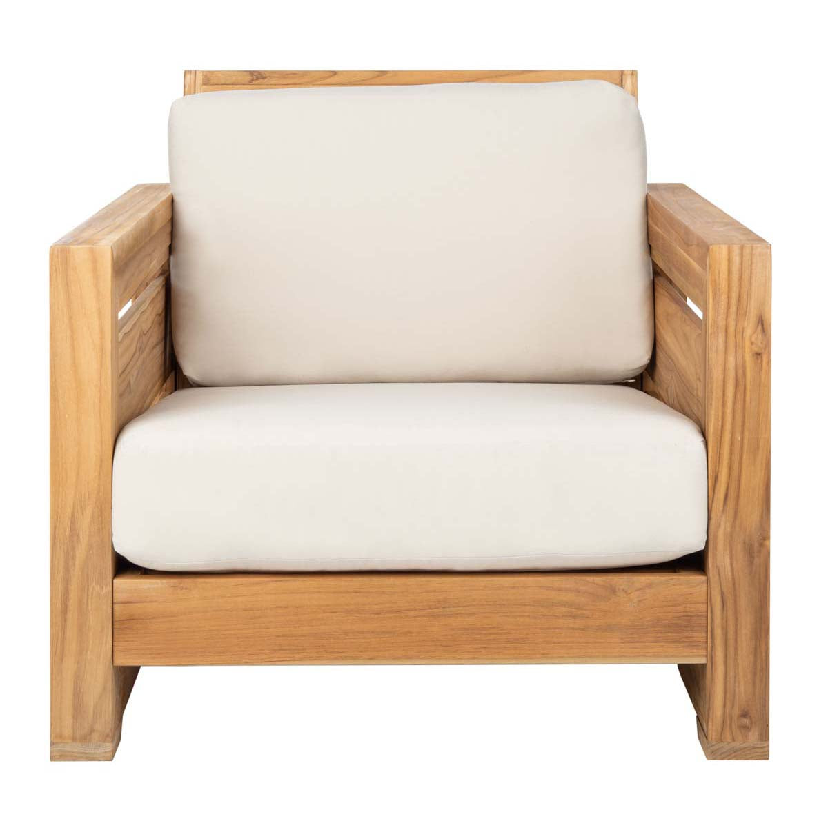 Safavieh Couture Guadeloupe Outdoor Teak Club Chair