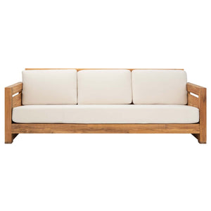Safavieh Couture Molokai Brazilian Teak Patio Sofa, CPT1044