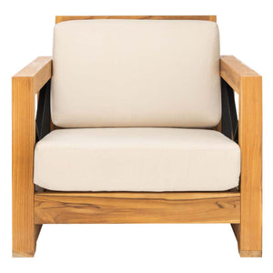 Safavieh Couture Andros Brazilian Teak Patio Chair, CPT1045