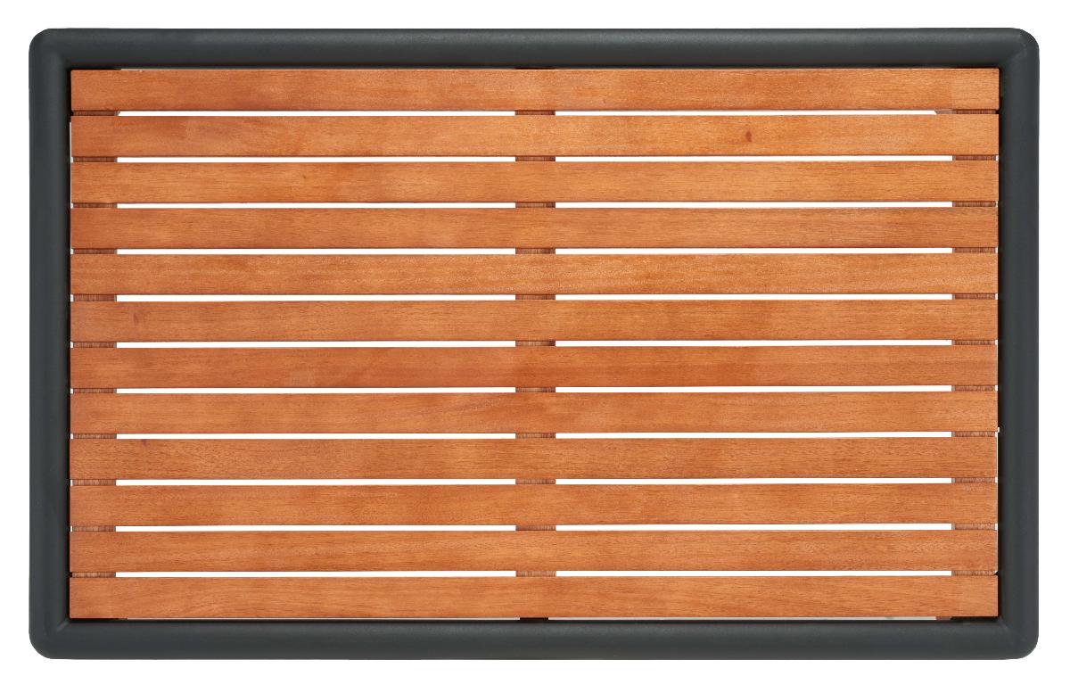 Safavieh Tommy Metal And Wood Patio Coffee Table, Black / Natural - Black / Natural