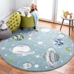 Safavieh Carousel Kids 103 Rug, CRK103 - Teal / Ivory