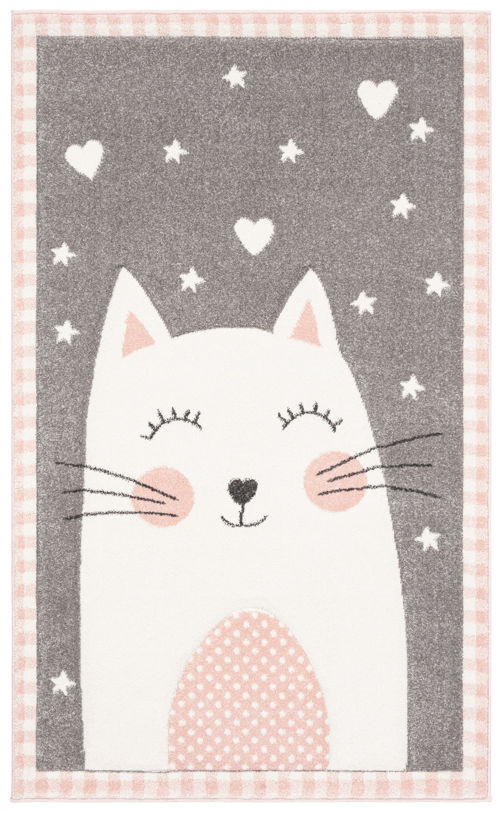 Safavieh Carousel Kids 100 134 Rug, CRK134 - Pink / Grey