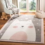 Safavieh Carousel Kids 100 134 Rug, CRK134 - Pink / Grey