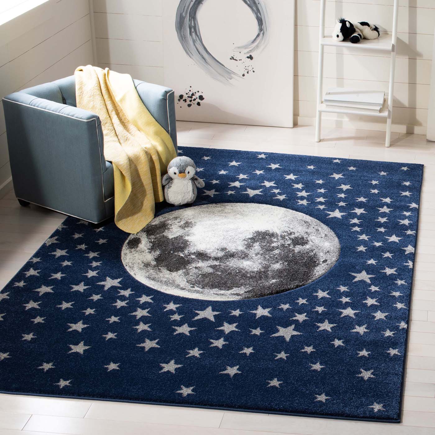 Safavieh Carousel Kids 135 Rug, CRK135 - Navy / Grey