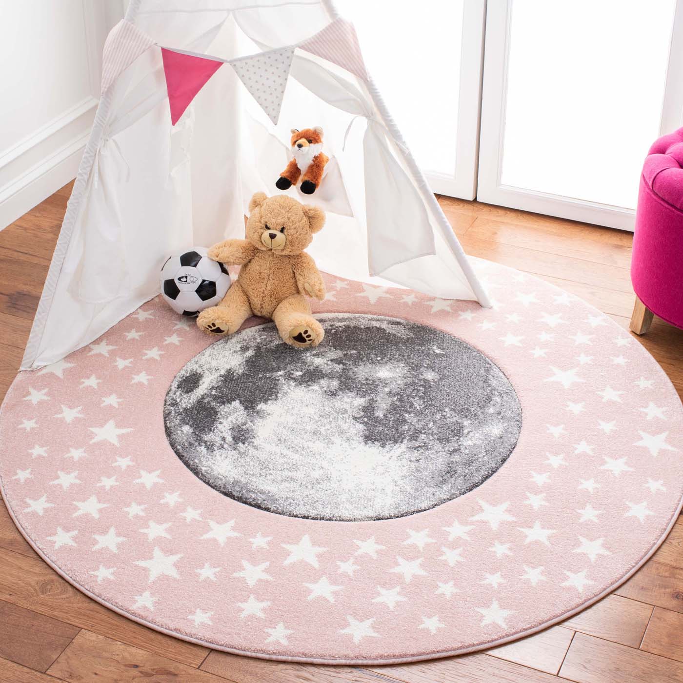 Safavieh Carousel Kids 135 Rug, CRK135 - Pink / Grey