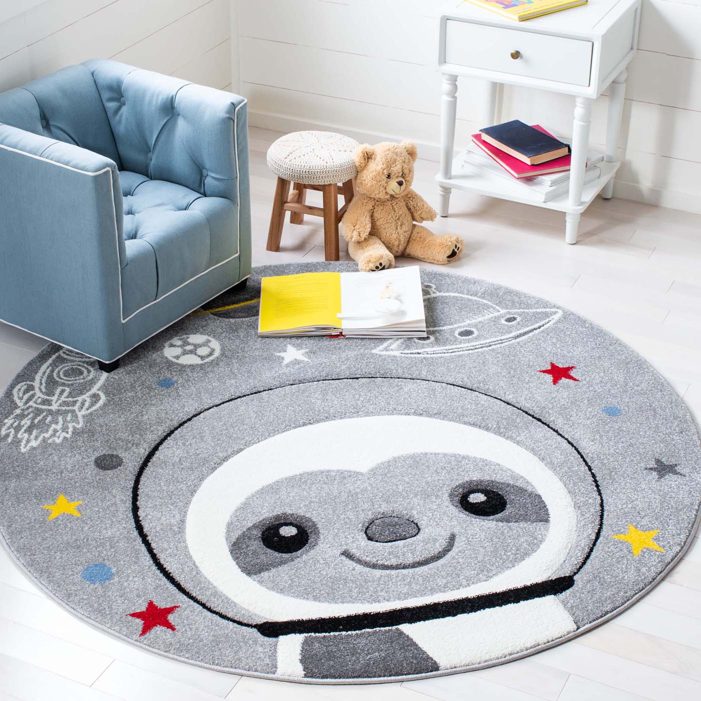 Safavieh Carousel Kids 140 Rug, CRK140 - Grey / Ivory