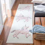 Safavieh Carousel Kids 163 Rug, CRK163 - Ivory / Pink