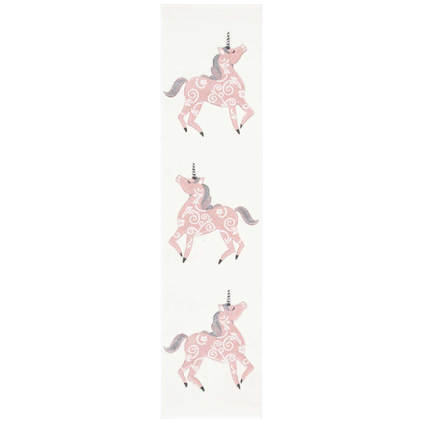 Safavieh Carousel Kids 163 Rug, CRK163 - Ivory / Pink