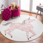Safavieh Carousel Kids 163 Rug, CRK163 - Ivory / Pink