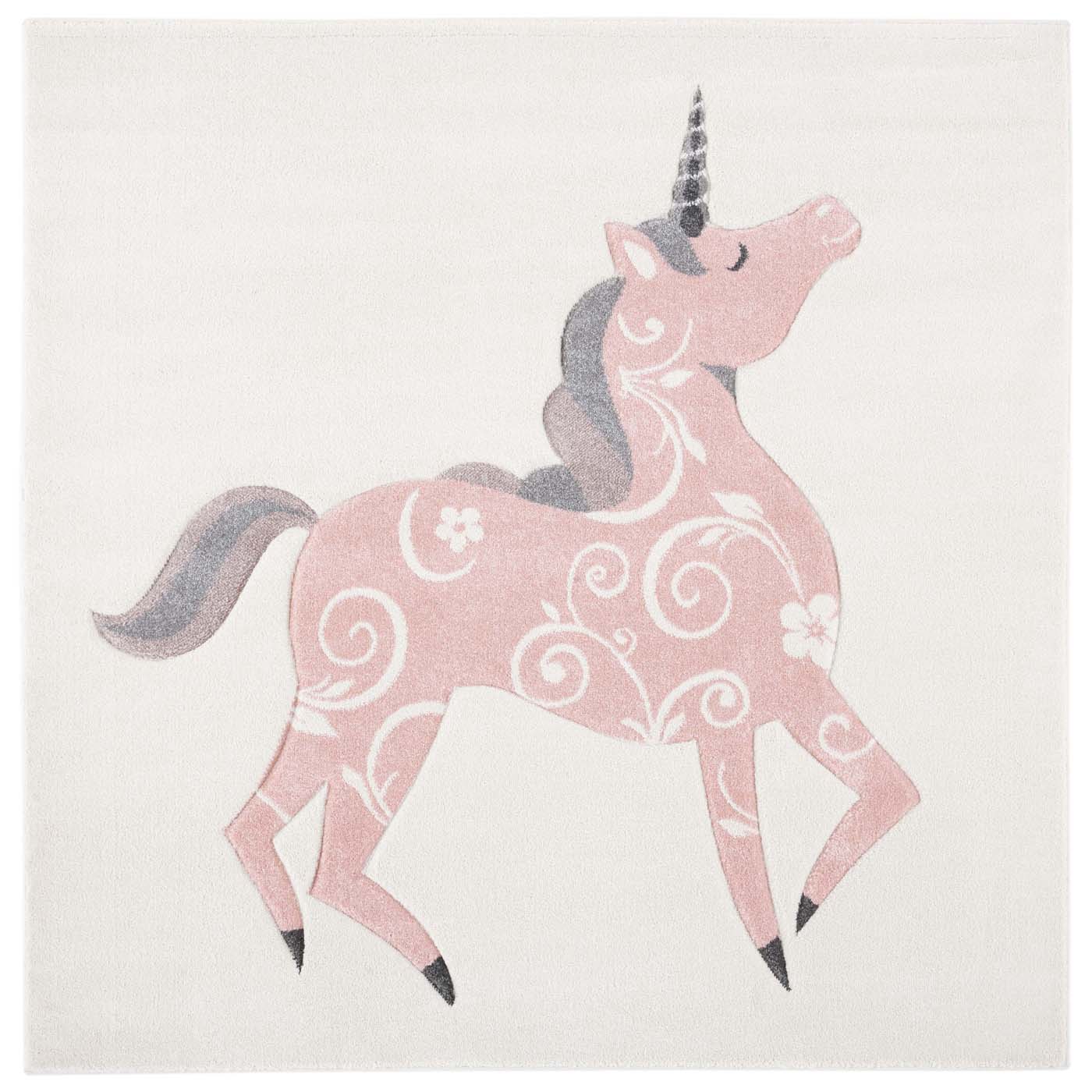 Safavieh Carousel Kids 163 Rug, CRK163 - Ivory / Pink