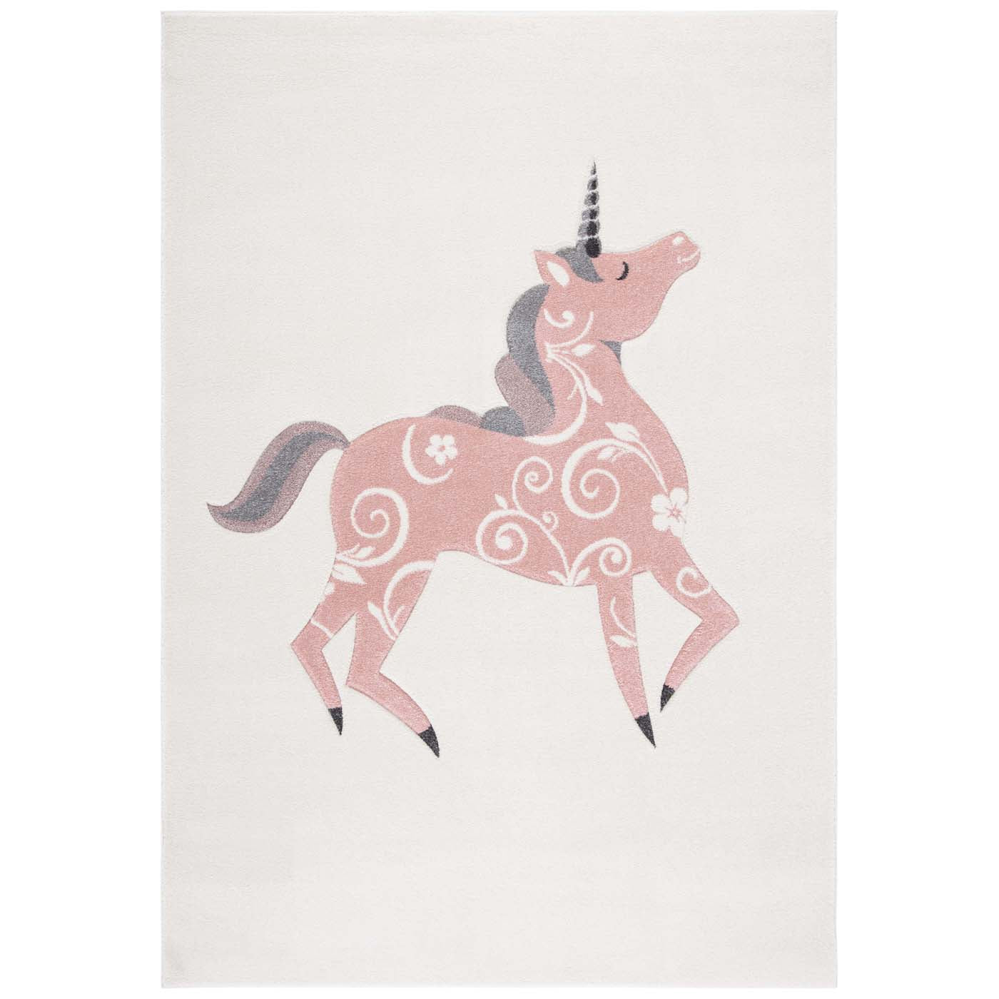Safavieh Carousel Kids 163 Rug, CRK163 - Ivory / Pink