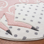 Safavieh Carousel Kids 163 Rug, CRK163 - Ivory Grey / Pink