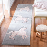 Safavieh Carousel Kids 163 Rug, CRK163 - Grey / Pink