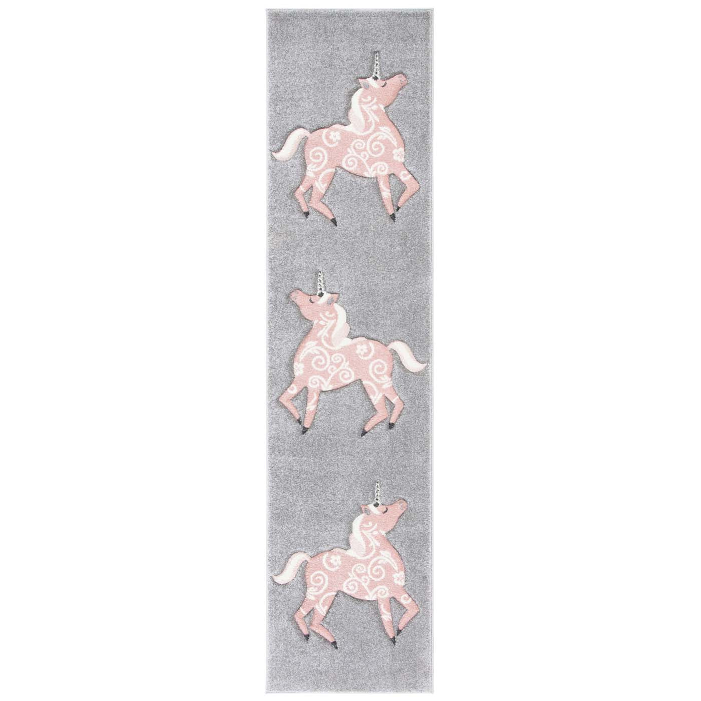 Safavieh Carousel Kids 163 Rug, CRK163 - Grey / Pink
