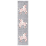 Safavieh Carousel Kids 163 Rug, CRK163 - Grey / Pink