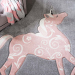 Safavieh Carousel Kids 163 Rug, CRK163 - Grey / Pink