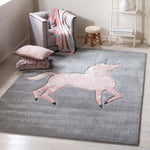Safavieh Carousel Kids 163 Rug, CRK163 - Grey / Pink