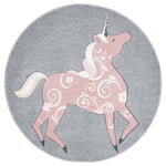 Safavieh Carousel Kids 163 Rug, CRK163 - Grey / Pink