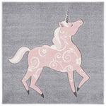 Safavieh Carousel Kids 163 Rug, CRK163 - Grey / Pink