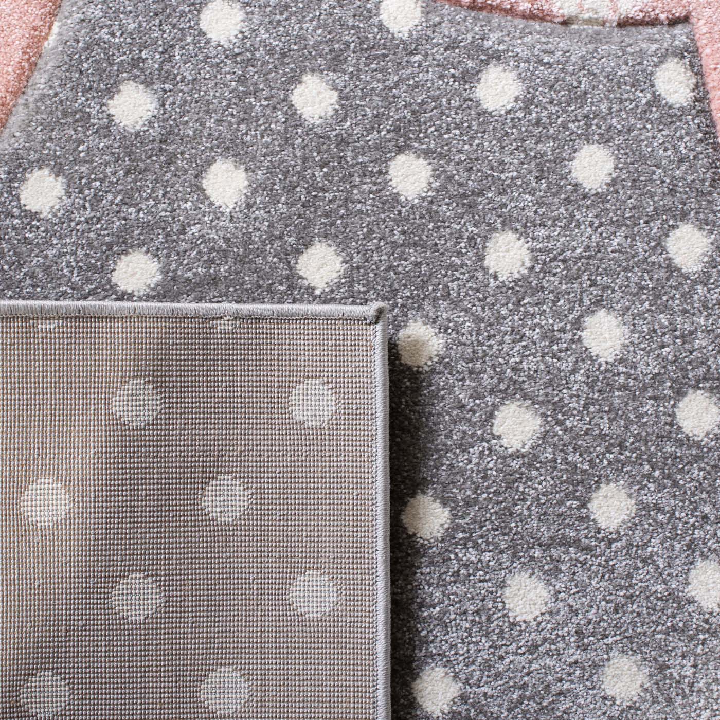 Safavieh Carousel Kids 163 Rug, CRK163 - Grey/Ivory / Pink