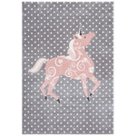 Safavieh Carousel Kids 163 Rug, CRK163 - Grey/Ivory / Pink