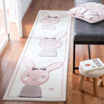 Safavieh Carousel Kids 166 Rug, CRK166 - Ivory / Pink