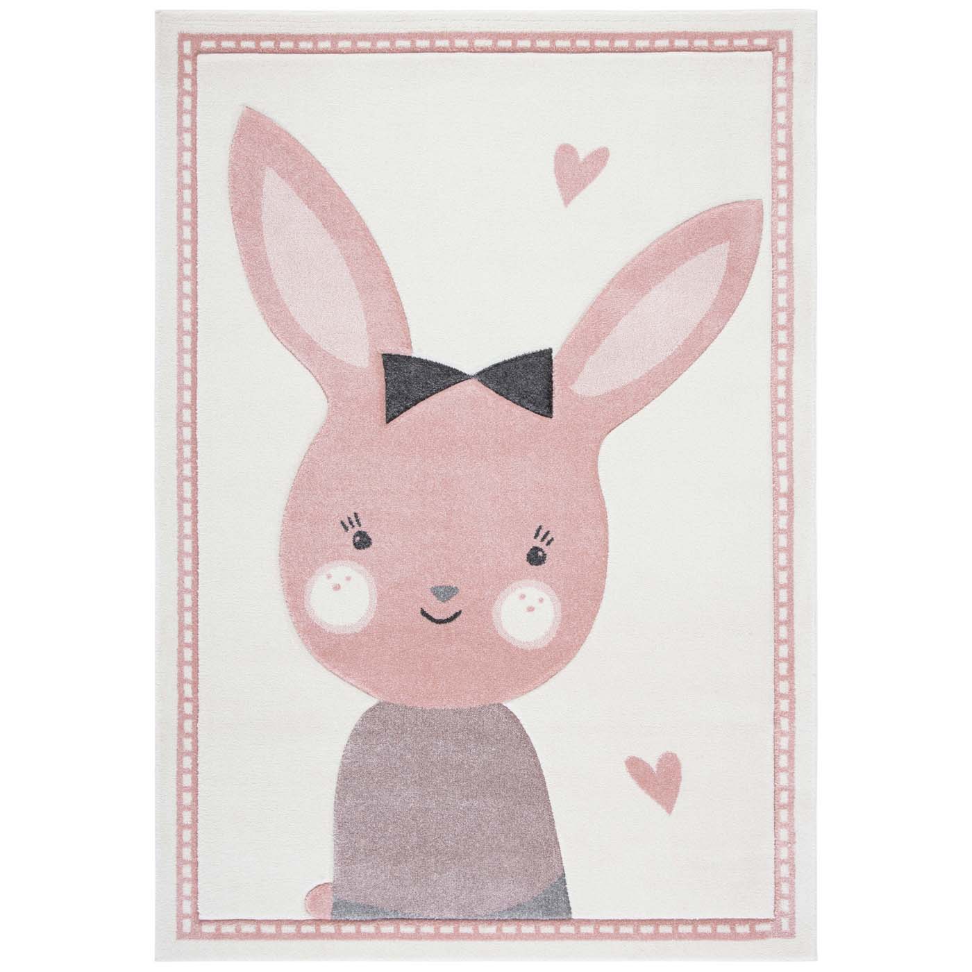 Safavieh Carousel Kids 166 Rug, CRK166 - Ivory / Pink