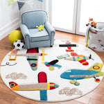 Safavieh Carousel Kids 167 Rug, CRK167 - Ivory / Blue