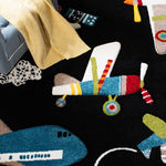 Safavieh Carousel Kids 167 Rug, CRK167 - Black / Ivory