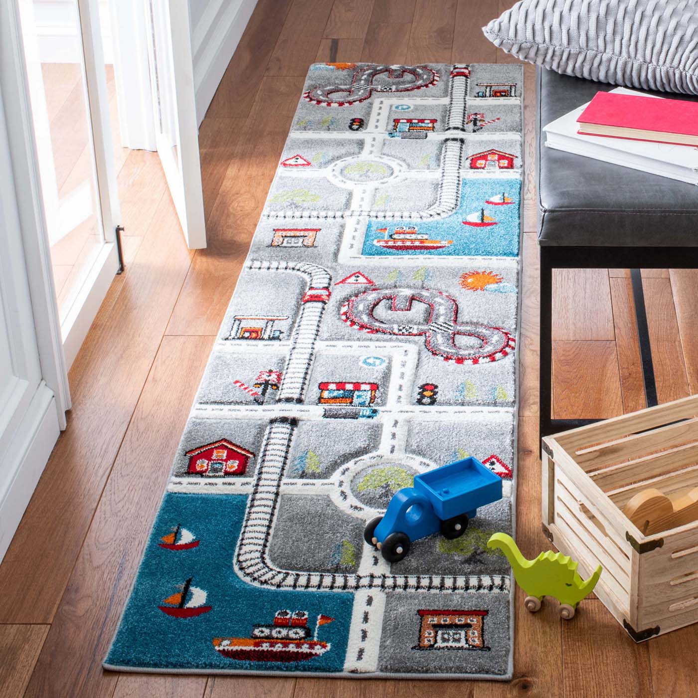 Safavieh Carousel Kids 192 Rug, CRK192 - Grey / Ivory