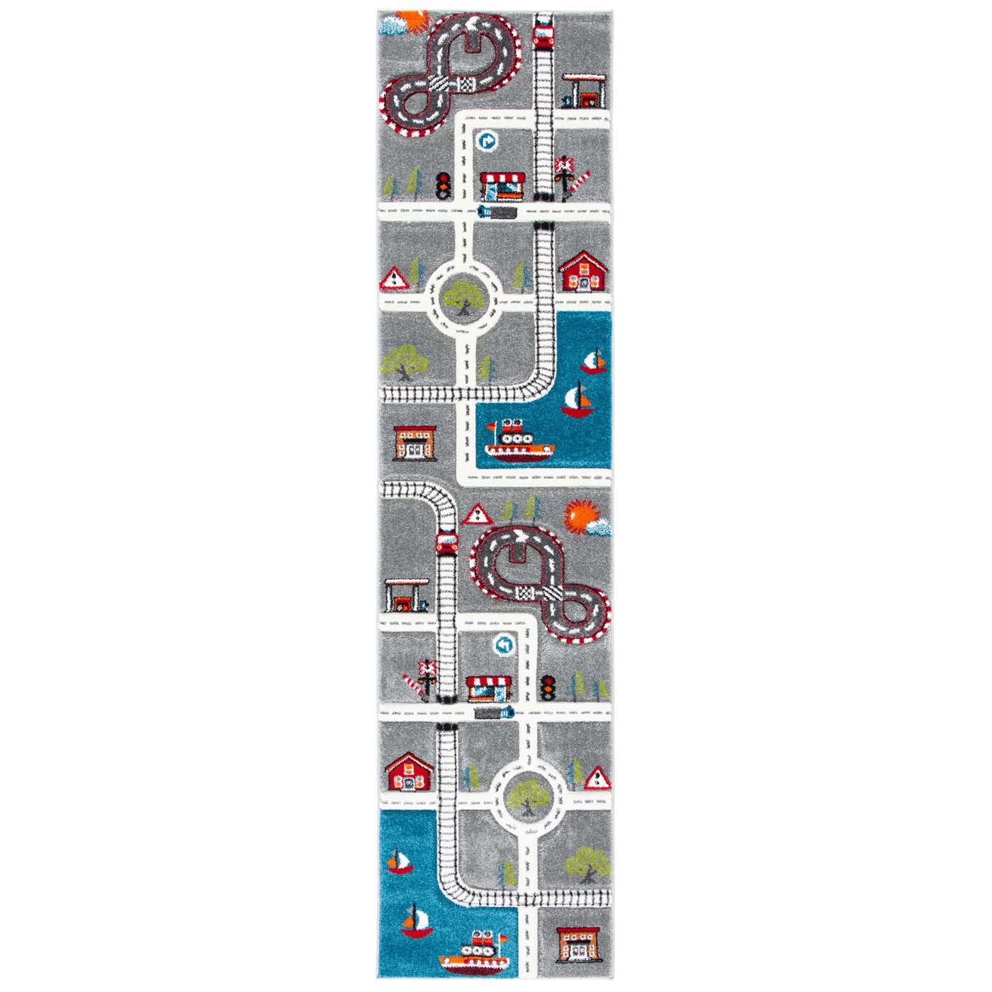 Safavieh Carousel Kids 192 Rug, CRK192 - Grey / Ivory