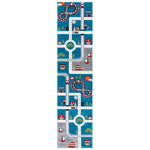 Safavieh Carousel Kids 192 Rug, CRK192 - Turquoise / Ivory