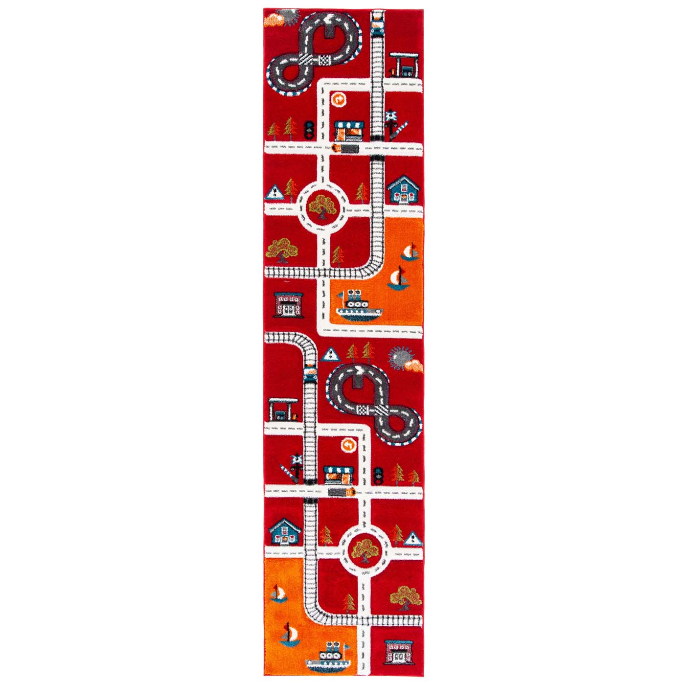 Safavieh Carousel Kids 192 Rug, CRK192 - Red / Ivory