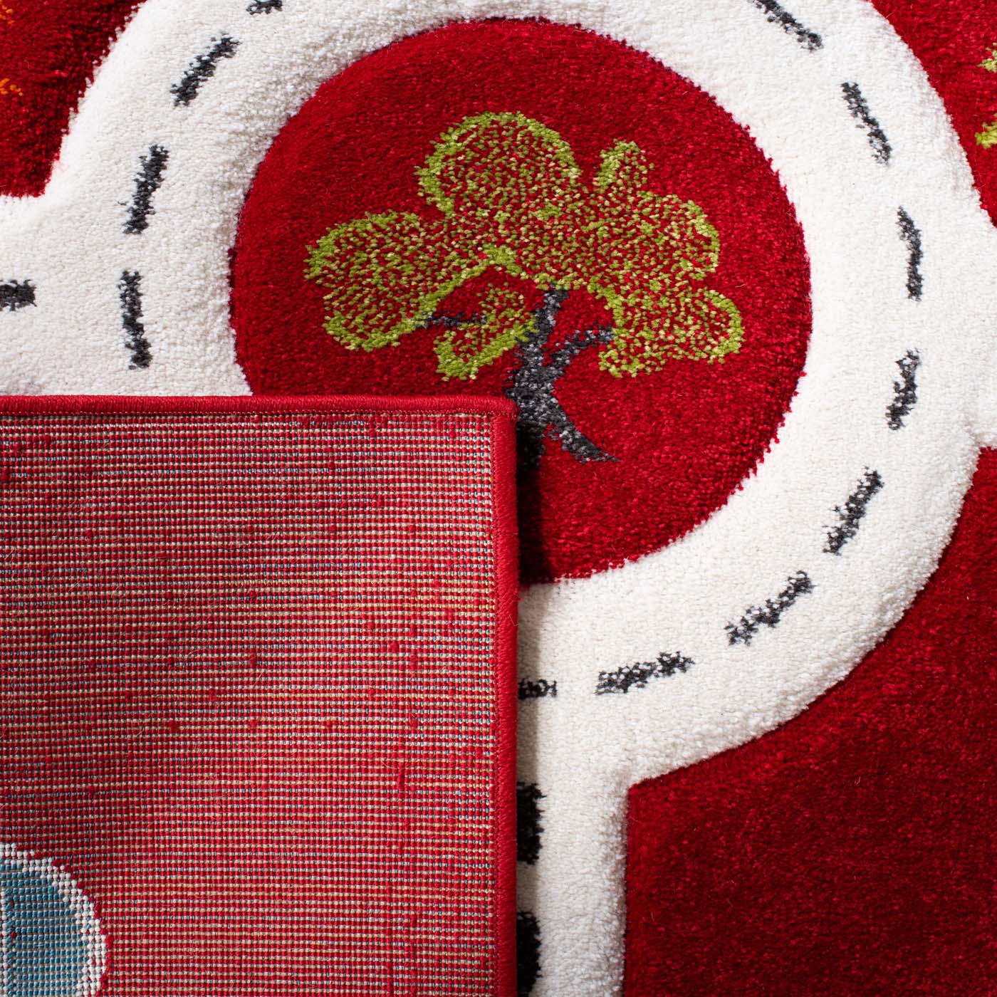 Safavieh Carousel Kids 192 Rug, CRK192 - Red / Ivory