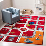 Safavieh Carousel Kids 192 Rug, CRK192 - Red / Ivory