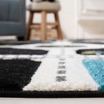 Safavieh Carousel Kids 192 Rug, CRK192 - Black / Ivory
