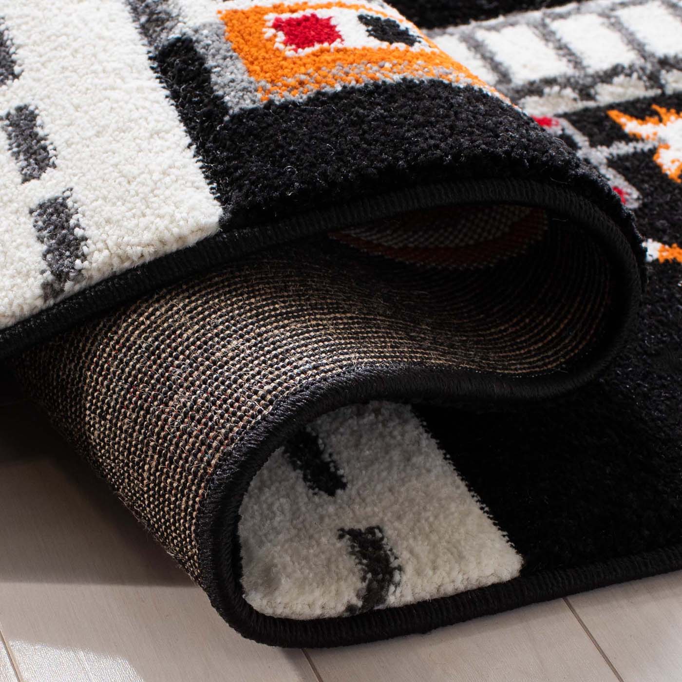 Safavieh Carousel Kids 192 Rug, CRK192 - Black / Ivory