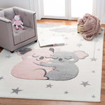 Safavieh Carousel Kids 195 Rug, CRK195 - Ivory / Pink