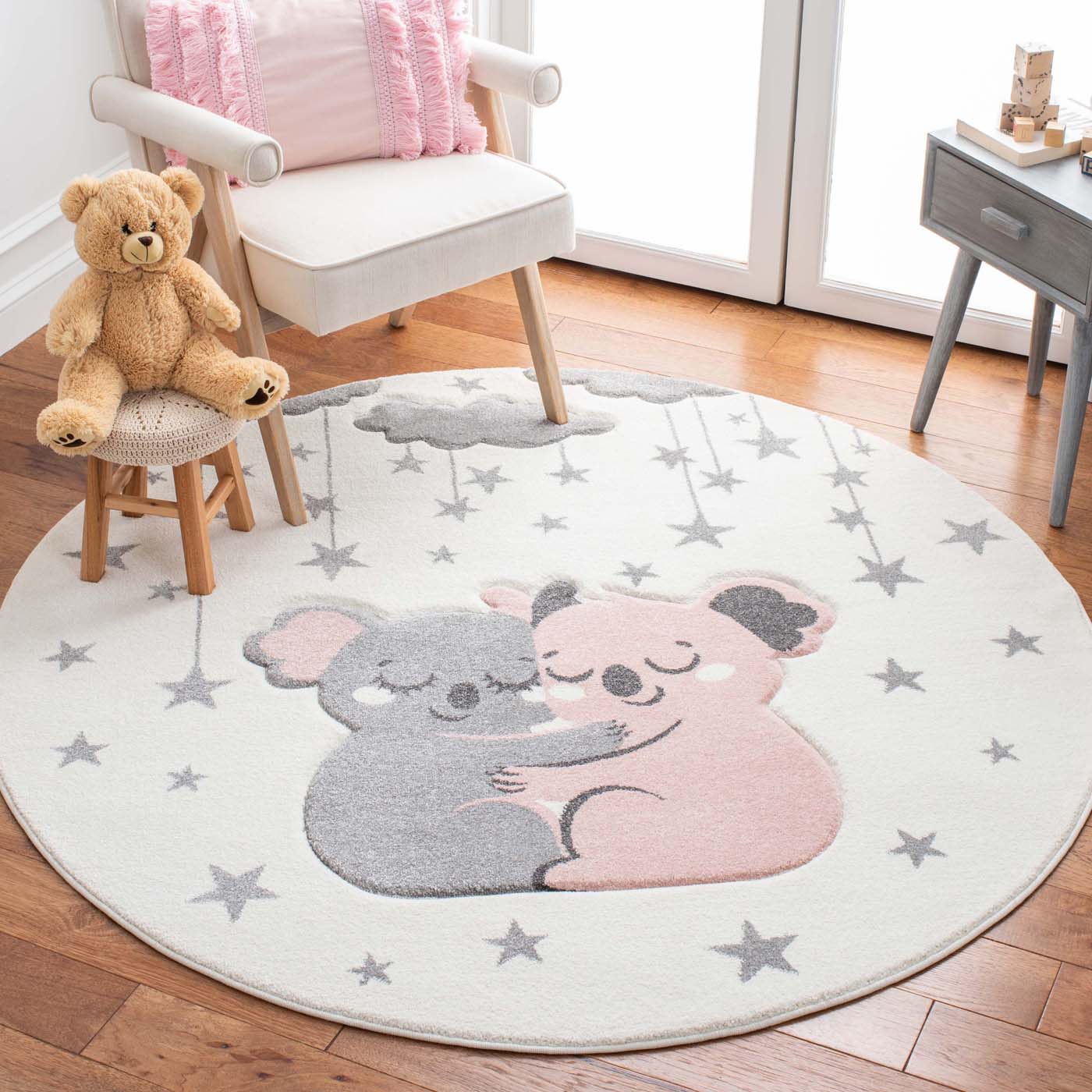 Safavieh Carousel Kids 195 Rug, CRK195 - Ivory / Pink