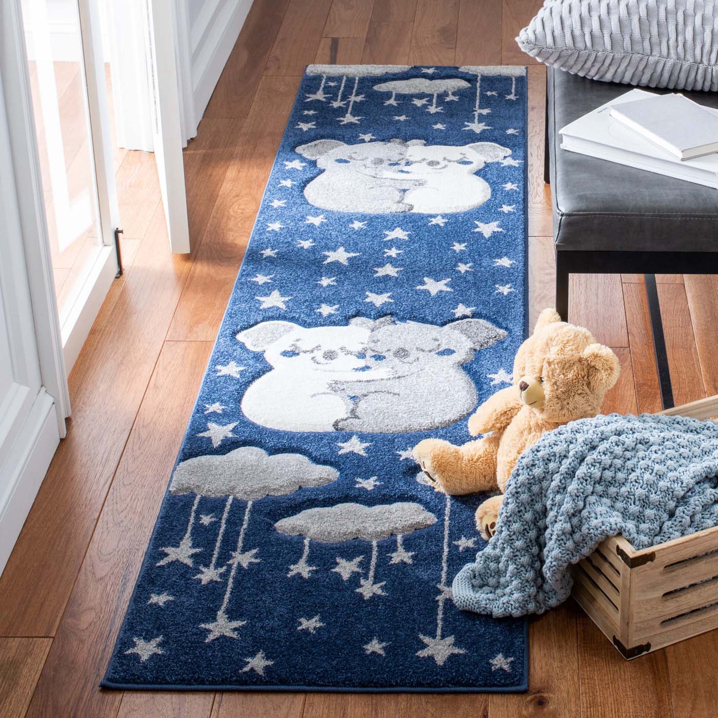 Safavieh Carousel Kids 195 Rug, CRK195 - Navy / Grey