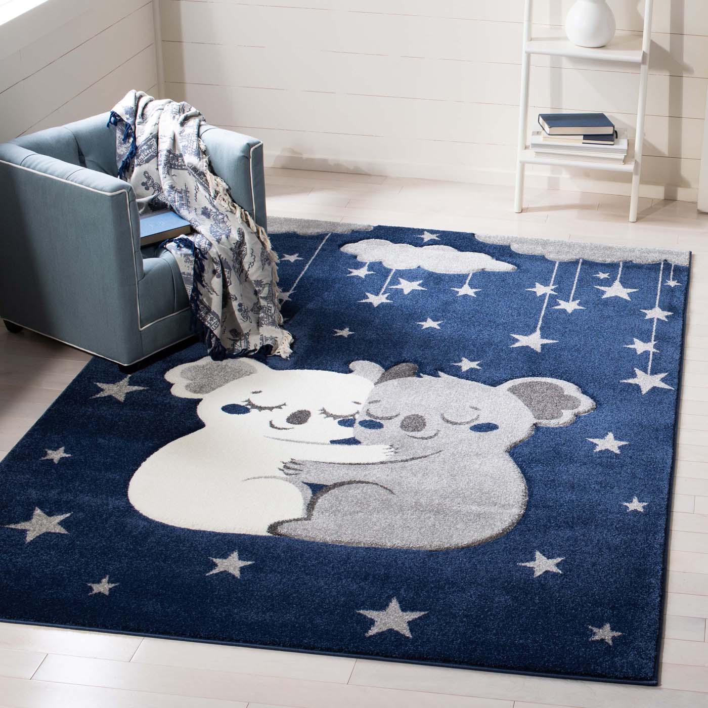 Safavieh Carousel Kids 195 Rug, CRK195 - Navy / Grey