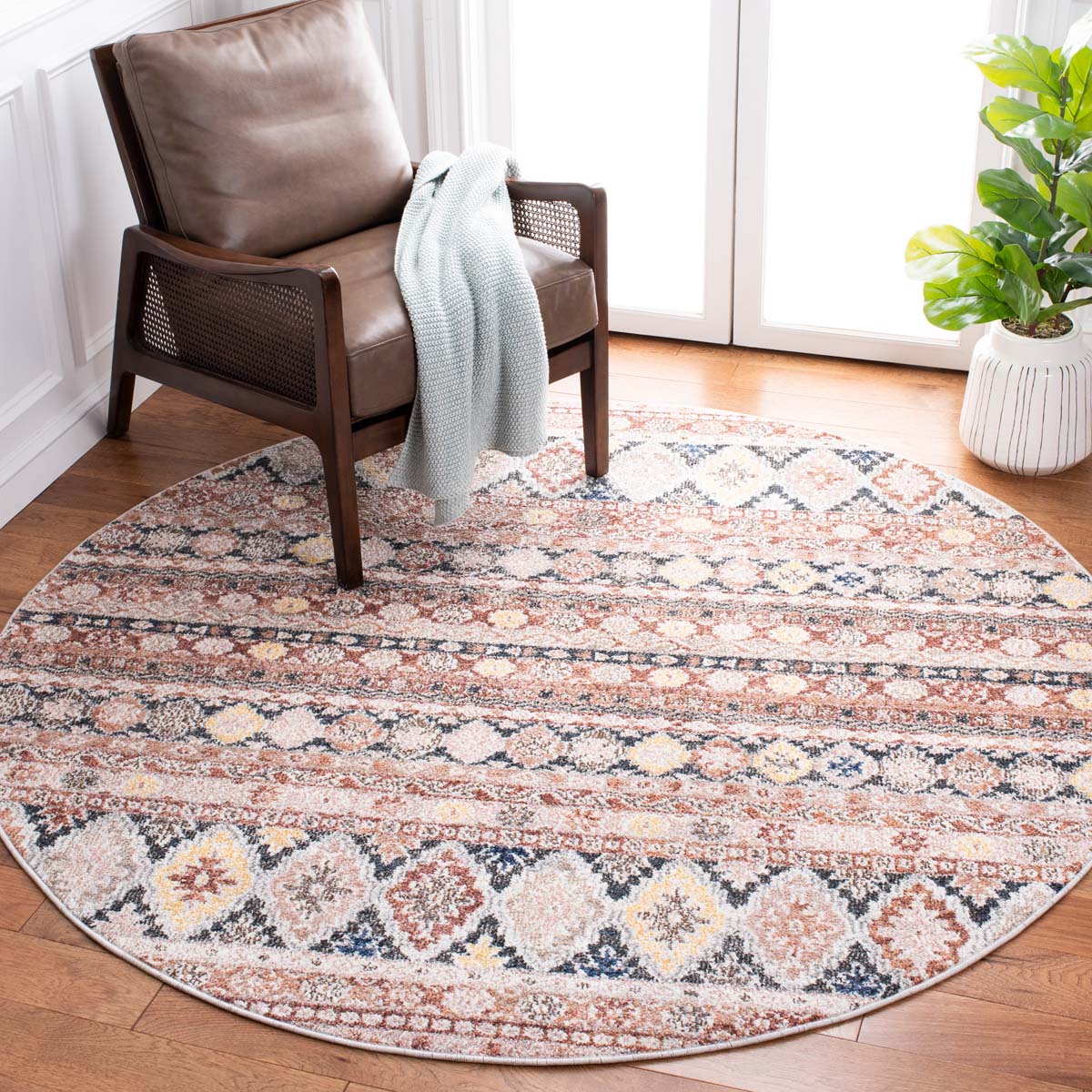 Safavieh Crystal 323 Rug, CRS323 - Rust / Ivory