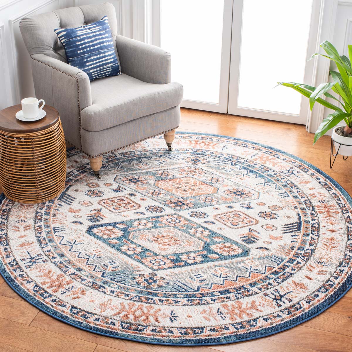 Safavieh Crystal 326 Rug, CRS326 - Ivory / Blue