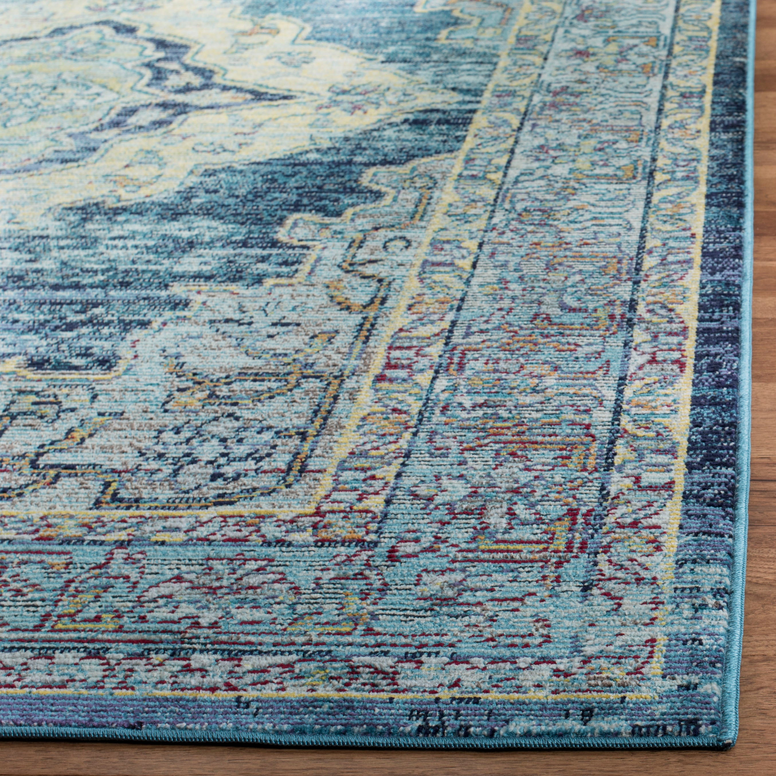 Safavieh Crystal 500 Rug, CRS500 - Blue / Yellow