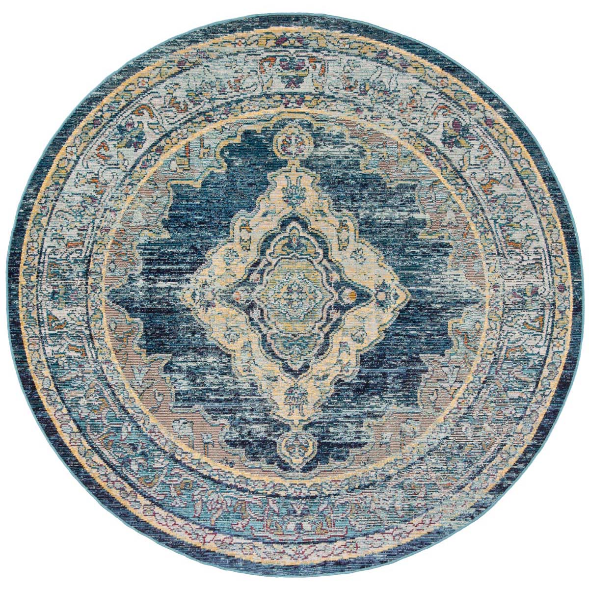 Safavieh Crystal 500 Rug, CRS500 - Blue / Yellow